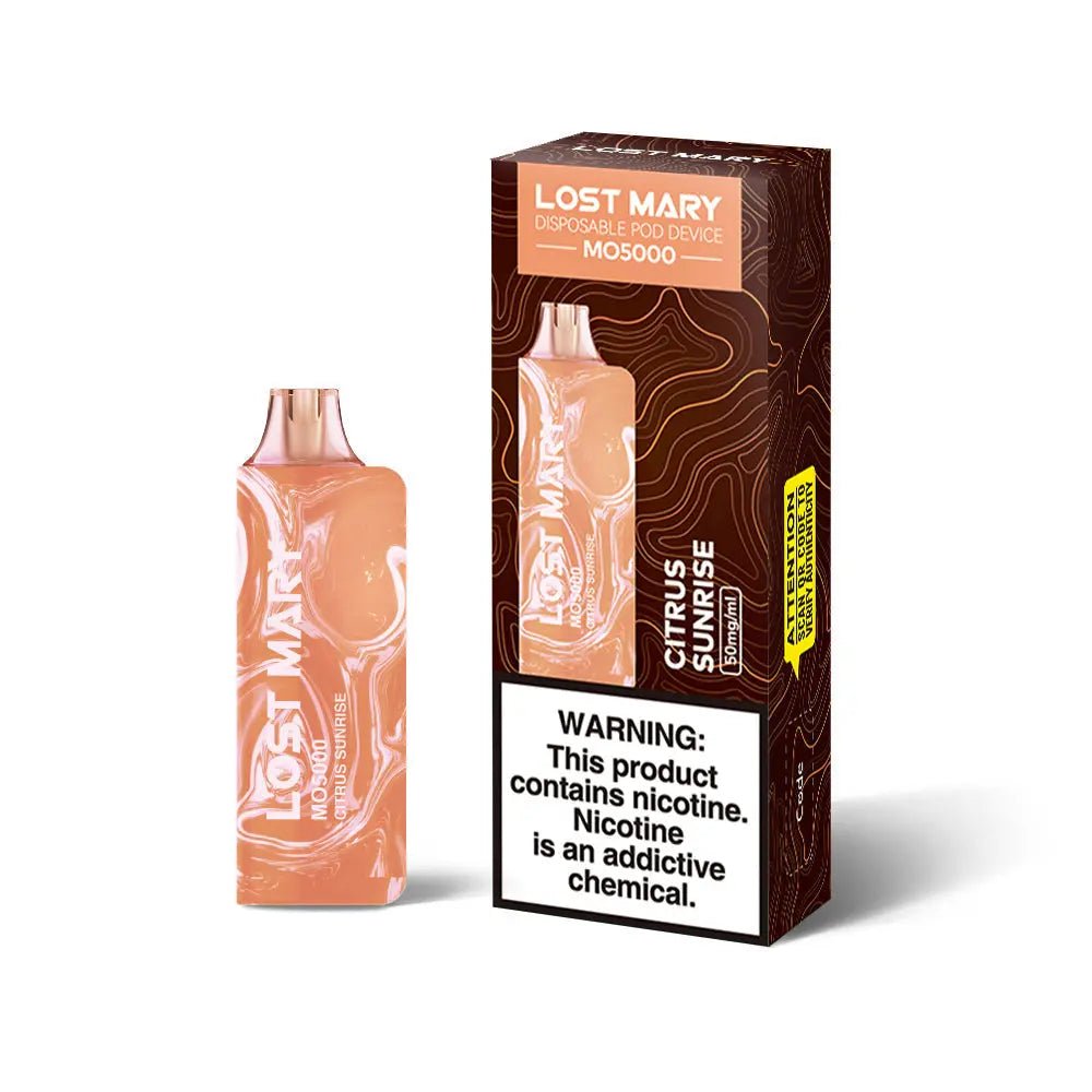 BUY 1 GET 1 FREE Citrus Sunrise Lost Mary MO5000 | Vape Amazon India Lost Mary
