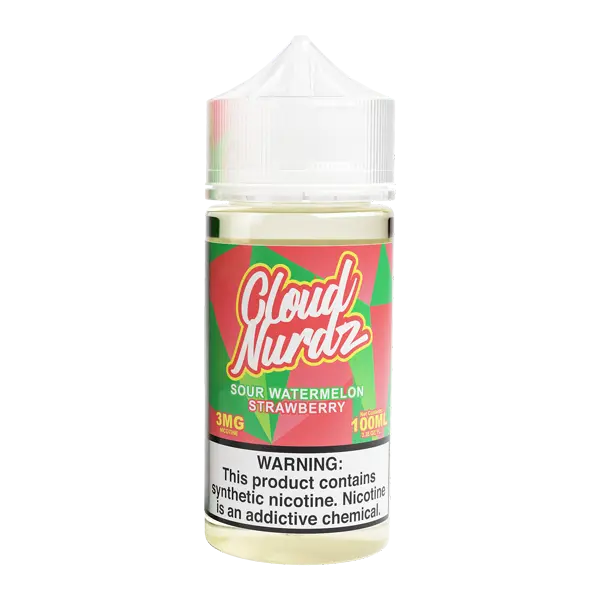 BUY 1 GET 1 FREE Sour Watermelon Strawberry Cloud Nurdz eJuice | Vape Amazon India