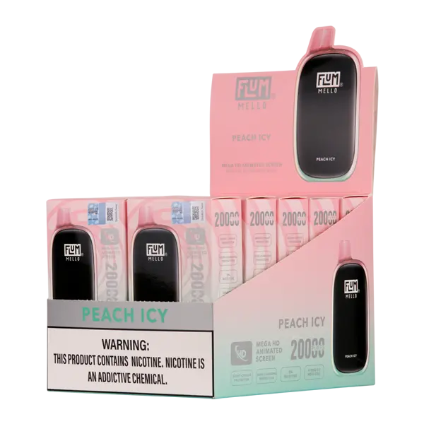 BUY 1 GET 1 FREE Peach Icy FLUM Mello | Vape Amazon India Flum