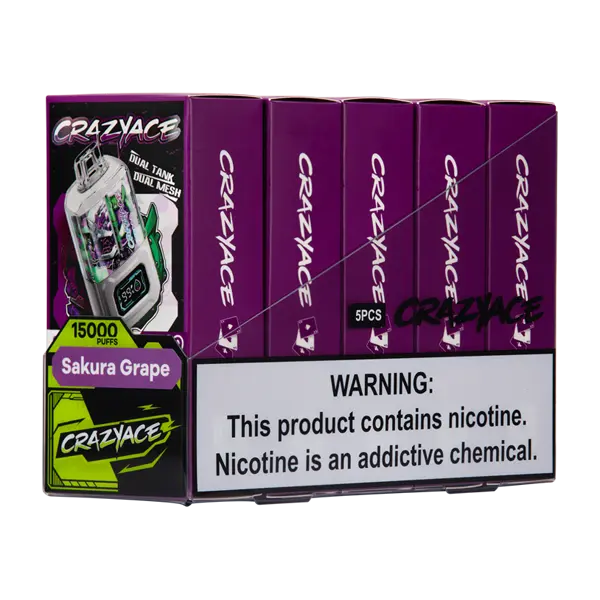 BUY 1 GET 1 FREE Sakura Grape Crazy Ace B15000 | Vape Amazon India Crazy Ace
