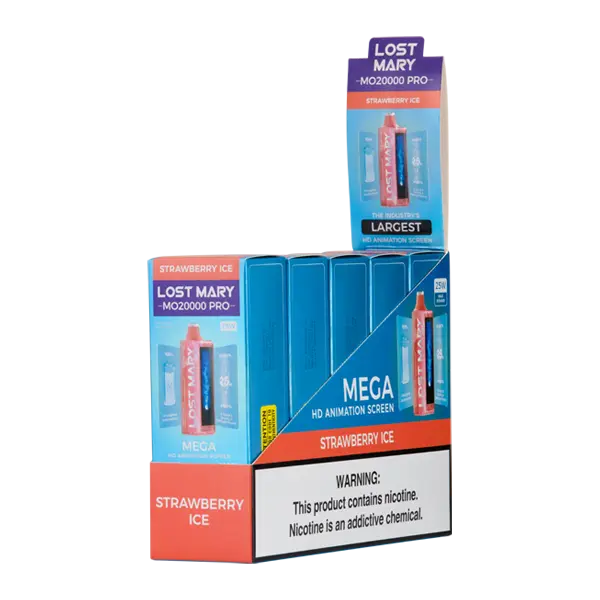BUY 1 GET 1 FREE Strawberry Ice Lost Mary MO20000 PRO | Vape Amazon India Lost Mary