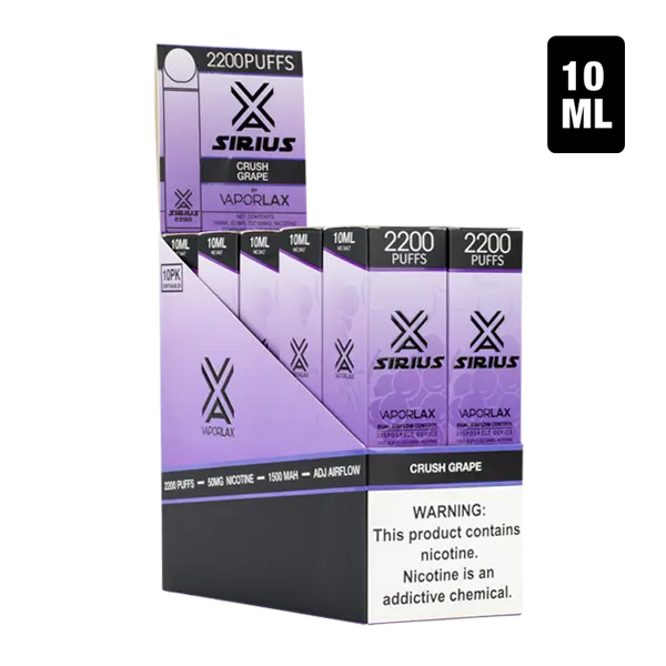 BUY 1 GET 1 FREE Crush Grape by Sirius | Vape Amazon India VaporLax