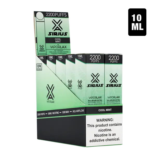 BUY 1 GET 1 FREE Cool Mint by Sirius | Vape Amazon India VaporLax