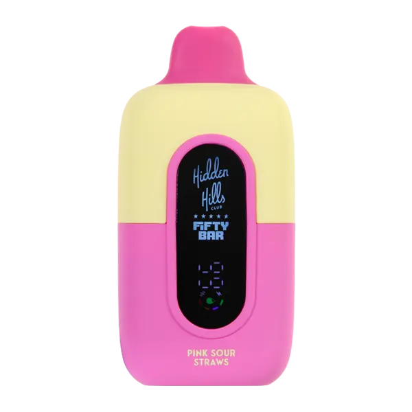 BUY 1 GET 1 FREE Pink Sour Straws Hidden Hills X Fifty Bar | Vape Amazon India