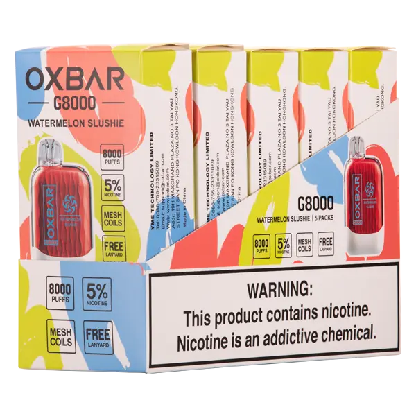 BUY 1 GET 1 FREE Sunset Watermelon Oxbar G8000 | Vape Amazon India Oxbar