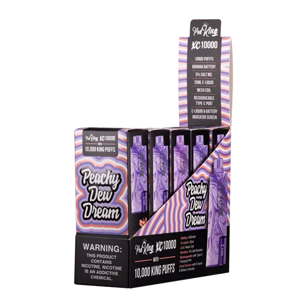 BUY 1 GET 1 FREE Peachy Dew Dream Pod King XC10000 | Vape Amazon India Pod King