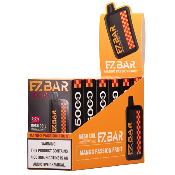 BUY 1 GET 1 FREE Mango Passion Fruit EZBAR 5000 | Vape Amazon India EZEE